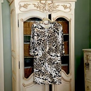 Chico's Black and White Sheath Dress